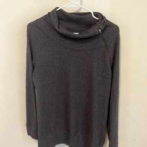 ModCloth sweater with asymmetrical zipper